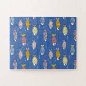 Kleurrijke vispuzzel legpuzzel (Horizontaal)