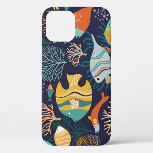 Kleurrijke vissen: aquatische planten. Case-Mate iPhone case
