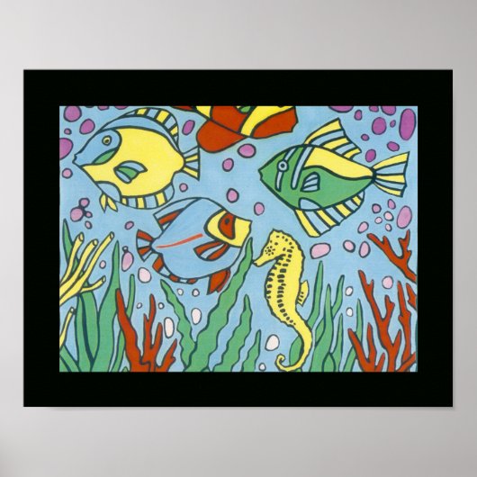 Kleurrijke Vissen art decor Poster (Voorkant)