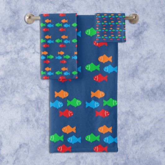 Kleurrijke Vissen Bad Handdoek