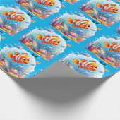 KLEURRIJKE VISSEN CADEAUPAPIER (Hoek)