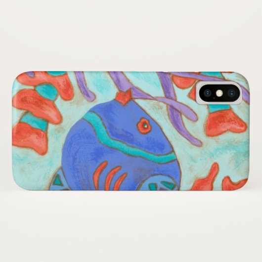 Kleurrijke Vissen Case-Mate iPhone Case (Achterkant (horizontaal))