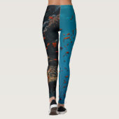 Kleurrijke vissen en riffen leggings (Achterkant)