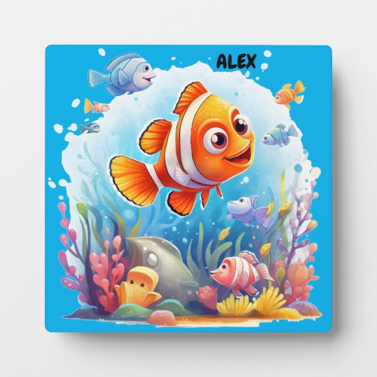 KLEURRIJKE VISSEN FOTOPLAAT (Voorkant)