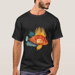 Kleurrijke vissen oceaan zee een aquarel illustrat t-shirt
