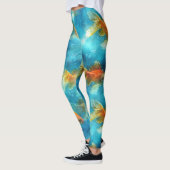 Kleurrijke Vissen Onderwater Fantasy Beach Leggings (Links)