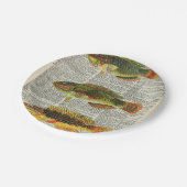 Kleurrijke vissen papieren bordje (Gekanteld)