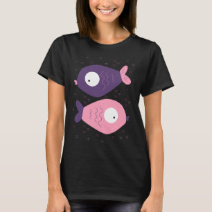 Kleurrijke vissen t-shirt