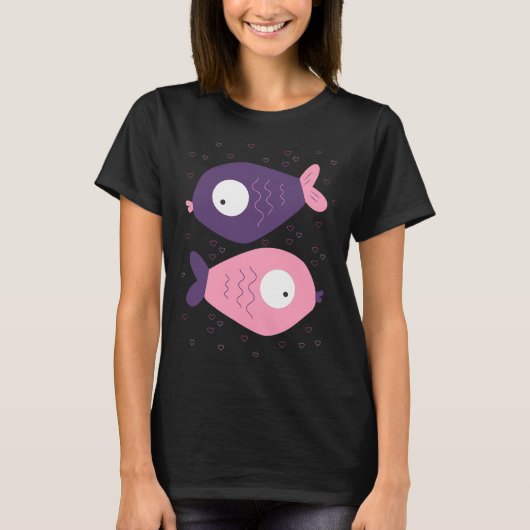 Kleurrijke vissen t-shirt (Voorkant)