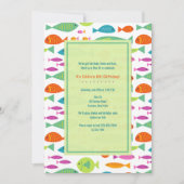 Kleurrijke visuitnodigingen kaart (Voorkant)