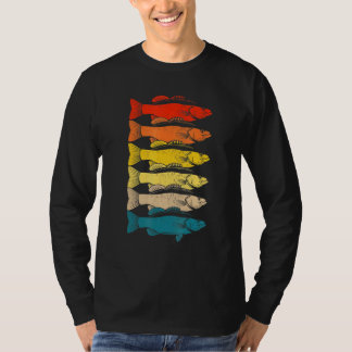 Kleurrijke visvlag Natuur van visdieren T-shirt