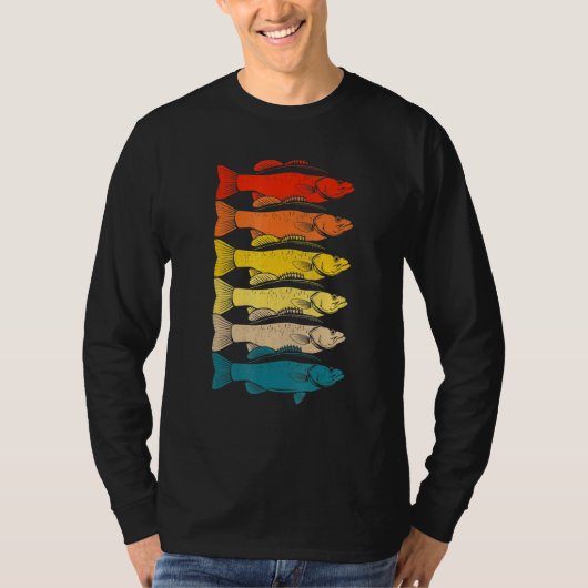 Kleurrijke visvlag Natuur van visdieren T-shirt (Voorkant)
