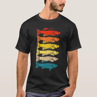 Kleurrijke visvlag Natuur van visdieren T-shirt