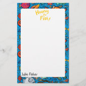 Kleurrijke visvrienden briefpapier (Voorkant)
