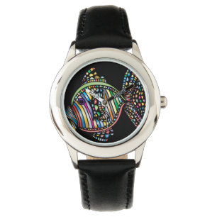 Kleurrijke viswacht horloge