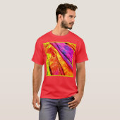 Kleurrijke VividAbstract Symphony T-shirt (Voorkant volledig)