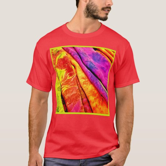 Kleurrijke VividAbstract Symphony T-shirt (Voorkant)