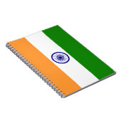 Kleurrijke vlag van India Notitieboek (Rechterzijde)