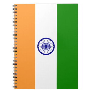 Kleurrijke vlag van India Notitieboek