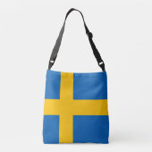 Kleurrijke vlag van Zweden Crossbody Tas (Achterkant)