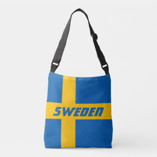 Kleurrijke vlag van Zweden Crossbody Tas