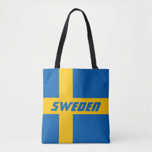Kleurrijke vlag van Zweden Tote Bag