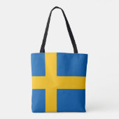 Kleurrijke vlag van Zweden Tote Bag (Achterkant)