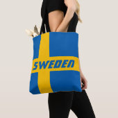 Kleurrijke vlag van Zweden Tote Bag (Dichtbij)