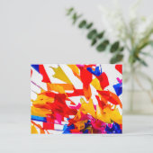 Kleurrijke vlaggen briefkaart (Staand voorkant)