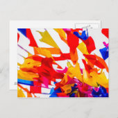 Kleurrijke vlaggen briefkaart (Voorkant / Achterkant)