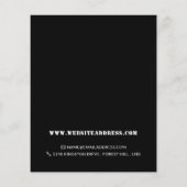 Kleurrijke vlammen, gasingenieur en leveranciersla flyer (Achterkant)