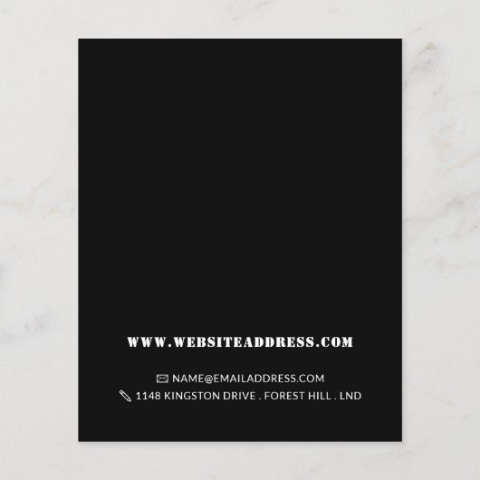 Kleurrijke vlammen, gasingenieur en leveranciersla flyer (Achterkant)