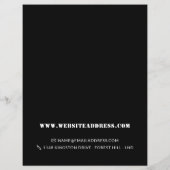 Kleurrijke vlammen, gasingenieur en leveranciersla flyer (Achterkant)