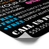 Kleurrijke Vlammen, Gasingenieur & Leveranciersadv Poster (Hoek)