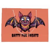 Kleurrijke vleermuis groot cadeauzakje (Achterkant)