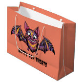 Kleurrijke vleermuis groot cadeauzakje (Voorkant Gekanteld)