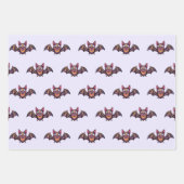 Kleurrijke vleermuis inpakpapier vel (Voorkant 2)