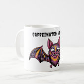 Kleurrijke vleermuis koffiemok (Voorkant links)