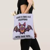 Kleurrijke vleermuis tote bag (Dichtbij)