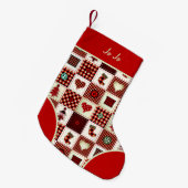 kleurrijke vlek kleine kerstsok (Voorkant (Hangend))