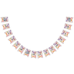 Kleurrijke vlekken van de Birthday Party Vlaggetjes