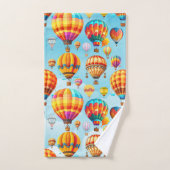 Kleurrijke Vliegende Hete Luchtballon Bad Handdoek (Handdoek)