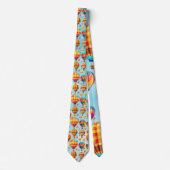 Kleurrijke Vliegende Hete Luchtballon Stropdas (Voorkant)