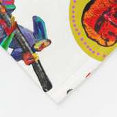 Kleurrijke vliegende kikkers fleece deken (Hoek)