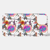 Kleurrijke vliegende kikkers iPhone hoesje (Achterkant horizontaal)