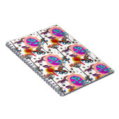 Kleurrijke vliegende kikkers notitieboek (Rechterzijde)