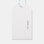 Kleurrijke vliegende kolibrie aanpasbaar cadeaulabel (Achterkant)