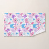 Kleurrijke vliegende vlinder bad handdoek (Handdoek)