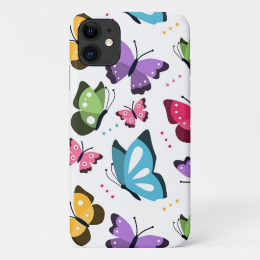Kleurrijke vliegende vlinder Case-Mate iPhone case (Achterkant)