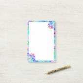 Kleurrijke Vliegende Vlinder Post-it® notes (Op bureau)